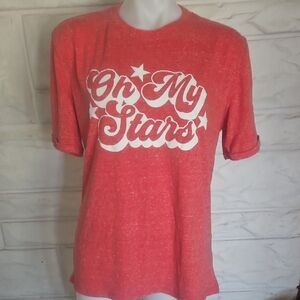 Red Shirt with 'On My Stars' Design